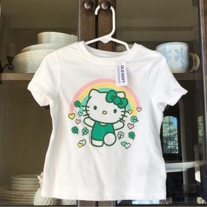 Old Navy Hello Kitty Saint Patrick’s Day T-shirt 2T Sanrio Toddler Tee NWT!!